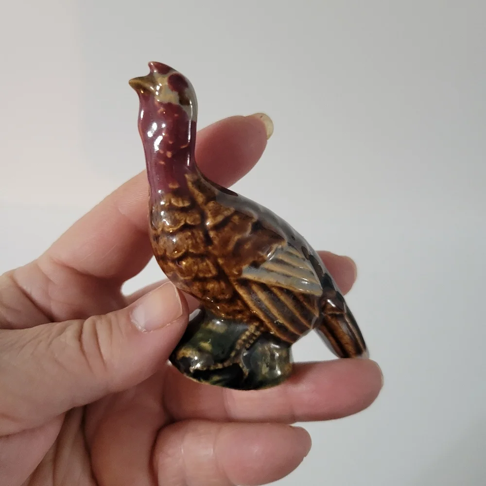 Vtg Rosemeade Turkey Pheasant Shakers